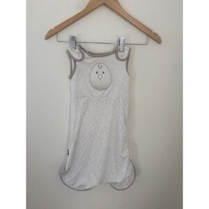 Nested Bean Zen Sack Classic Weighted Sleep Sack White Gray Polka Dot 0-6 Months